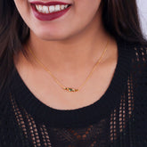 Gold Platted Heart Pendant Chain